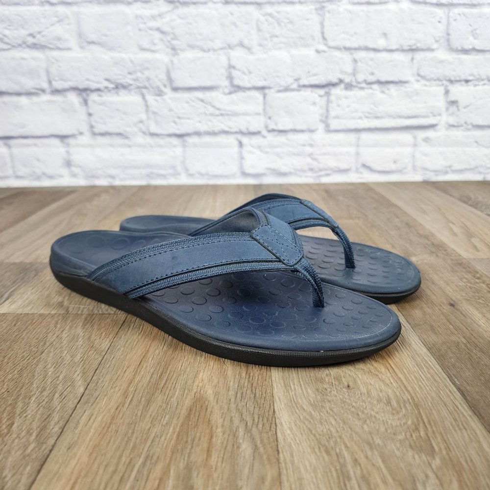 Vionic Women's Size 10 Navy Blue Thong Flip Flop Sandals